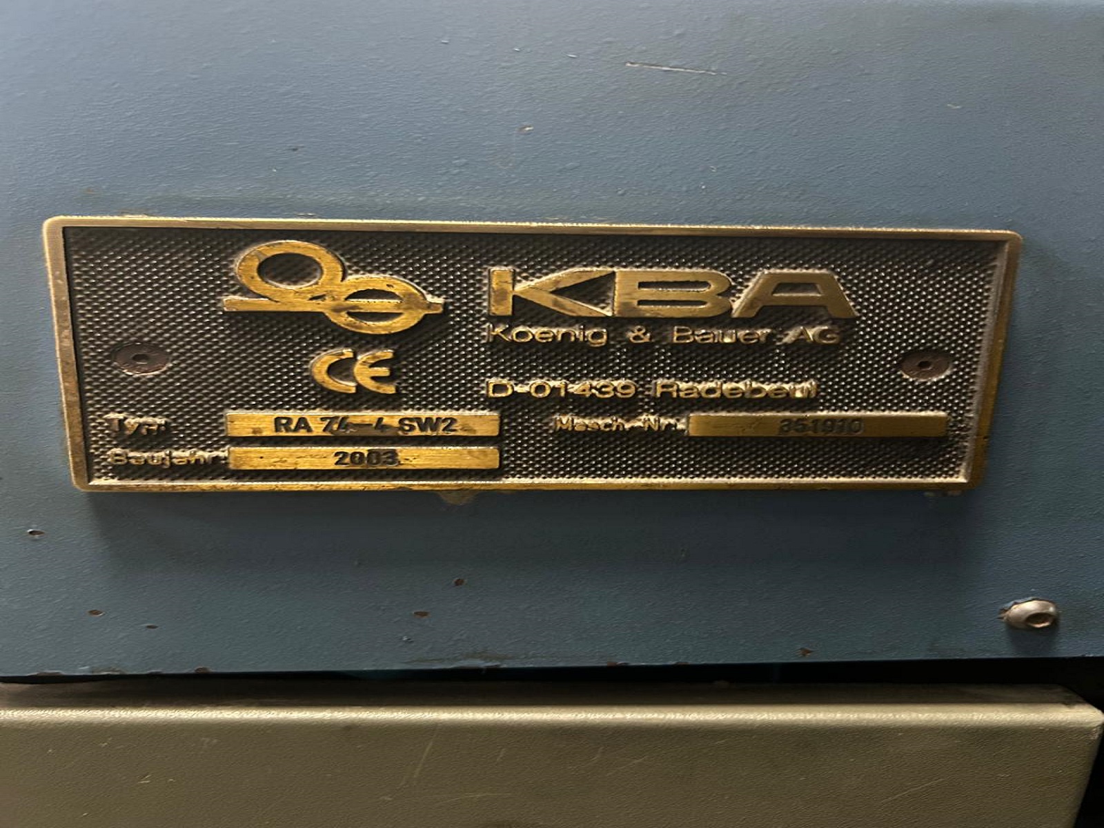 KBA Rapida 74-4 SW2 - Image 3